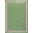 thumbnail image 2 of JONATHAN Y SANTA MONICA 3 x 5 Area Rug, James Border Stripe - Green/Cream, SMB201E-3, 2 of 8