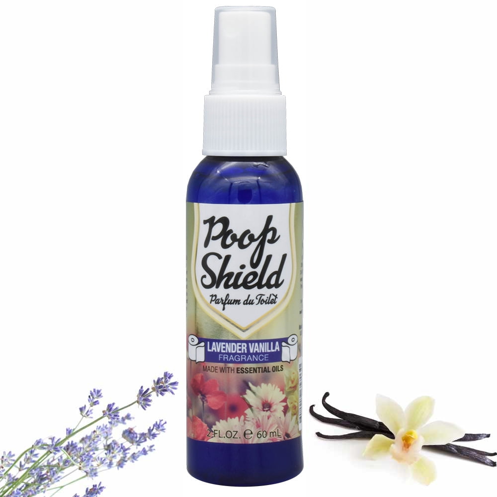 Lavender Vanilla Toilet Bowl Air Freshener Poop Spray Bathroom Odor Removal 2oz