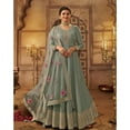 thumbnail image 2 of Bollywood Designer Anarkali Gown Dress Indian Pakistani Sewn Salwar Kammez Suits ( Pista Green, L - 42 ), 2 of 6