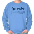 thumbnail image 4 of Funcle Fun Uncle Definition Cool Men's Big & Tall Crewneck Sweatshirt Brisco Brands 5X, 4 of 4