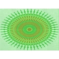 thumbnail image 1 of Ahgly Company Indoor Rectangle Patterned Green Snake Green Area Rugs, 8' x 12', 1 of 6