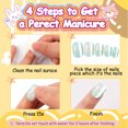 thumbnail image 2 of RAGUPEL 24Pcs Press on Nails for Kids,Black Cat Footprints Kids Press on Nails,Comfortable to Wear Without Damaging Nails Fake Nails for Kids,Style3, 2 of 6