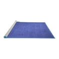thumbnail image 2 of Ahgly Company Machine Washable Indoor Round Oriental Blue Industrial Area Rugs, 8' Round, 2 of 4