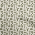 thumbnail image 1 of oneOone Cotton Cambric Olive Green Fabric Cactus Craft Projects Decor Fabric Printed By The Yard 56 Inch Wide, 1 of 5
