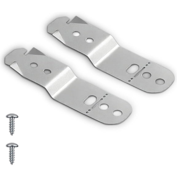 2 Pack Heavy Duty Dishwasher Mounting Clamps, Corrosion-Resistant Iron Brackets with Hardware for Fit