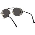 thumbnail image 3 of Gafas de sol polarizadas vintage redondas estilo Mercury con marco plateado, protección para anteojos retro, marco de metal, 3 of 5