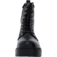 thumbnail image 2 of Steve Madden Womens Tornado Leather Lace-Up Combat Boots Black 6 Medium (B,M), 2 of 5