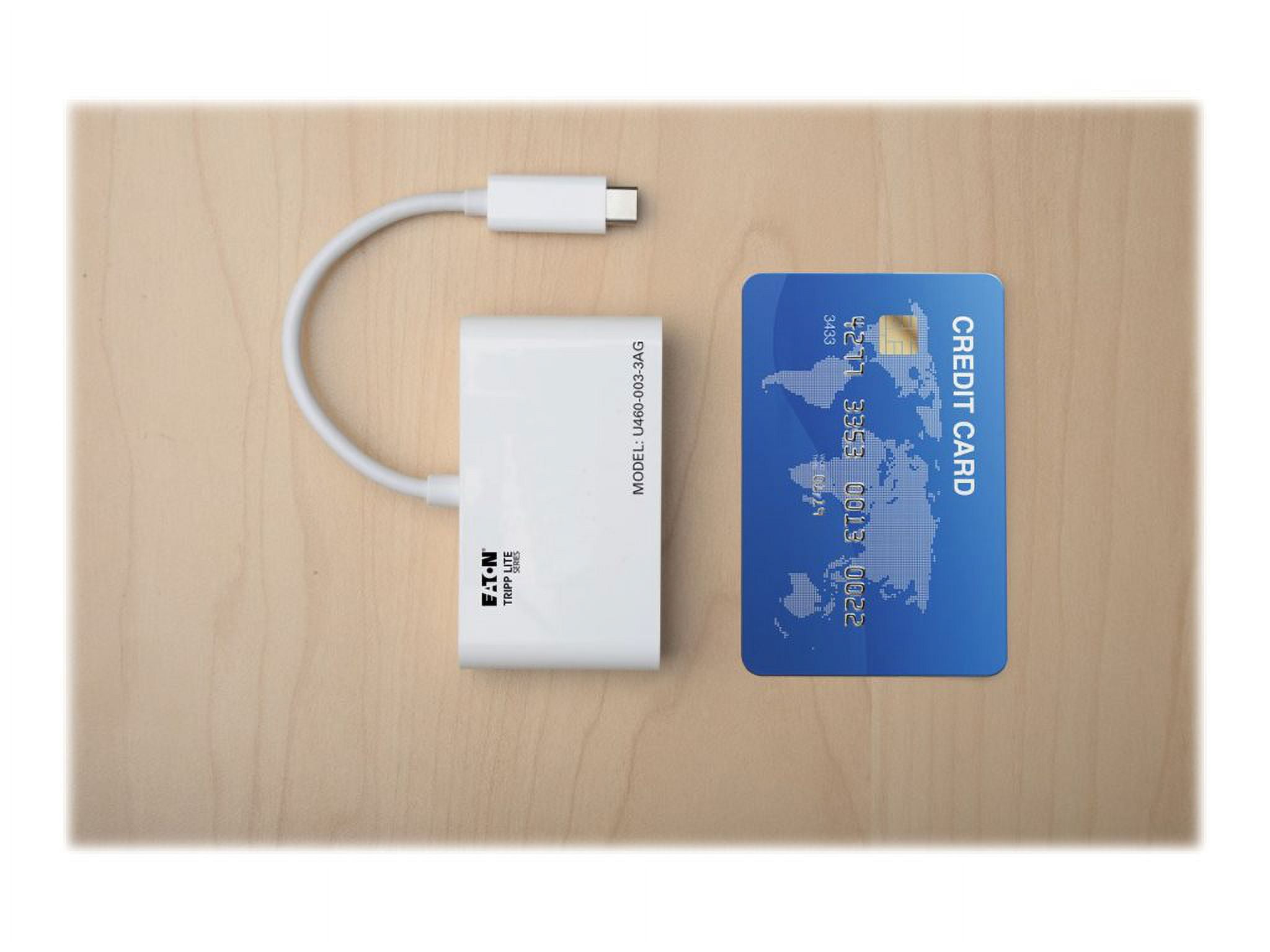 Tripp Lite 3-port Usb-c To Usb-a Hub Portable W/ Gigabit Ethernet Port Rj45 - Hub - 3 X Usb 3.1 - Desktp