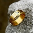 thumbnail image 4 of GKNET Stylish Viking Fashion Vintage Stainless Steel Rotating Men's Rings Sizes 7-13-7-Gold, 4 of 6