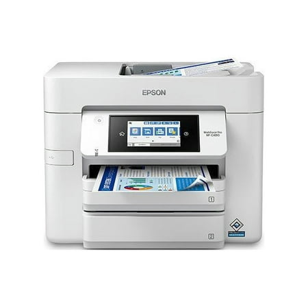 Epson WorkForce Pro WF-C4810 Inkjet Multifunction Printer - Color - Copier/Fax/Printer/Scanner - Automatic Duplex Print - Color Scanner - 1200 dpi Optical Scan - Color Fax - Wireless LAN - For ...