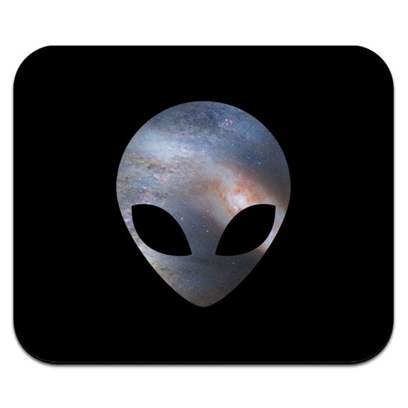 Alien Head in Space Low Profile Thin Mouse Pad Mousepad