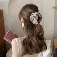 thumbnail image 5 of Pinzas en forma de garra para el pelo con forma de rosa de tela francesa para mujeres y niñas, pasador, horquillas, pinzas para el pelo, accesorios para el cabello, regalo, 5 of 5