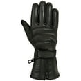 thumbnail image 3 of Mens Motorbike Gloves Cold Weather Motorcycle Riding Glove Genuine Leather Black (M), 3 of 4