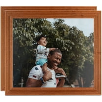 ArtToFrames 12" x 24" Honey Picture Frame, 12x24 inch Brown Wood Poster Frame (WOM-4097), 2 Pack