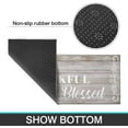 thumbnail image 4 of 2Pcs Thankful Kitchen Rugs Set of 2 Floor Mats for Cooking Non Slip Waterproof Standing Kitchen Runner Mats 17”x30”+17”x47”, Beige, 4 of 7