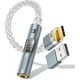 thumbnail image 1 of wonima11 MoKo USB C to 3.5mm Audio Adapter - Dual Chip CX31993 MAX97220 DAC & HiFi Amplifier, Type C to Headphone 3.5mm Aux Jack Dongle for Android iPhone iPad Mac Windows Switch PS5, Gray, 1 of 1