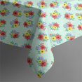 thumbnail image 5 of Pioneer Flower Floral Print Pattern Square Tablecloth, Waterproof Wipeable Spillproof Washable Table Cover for Home Kitchen Party and Daily Decor 42"x42", 5 of 6