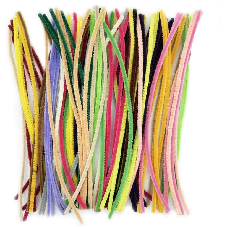 Colorations Thick Pipe Cleaners, Pack of 100 – 6mm Soft Pipe Cleaners in an  Assortment of Colors, Versatile and Easy to Use for DIY Crafts, Ideal for