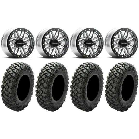 Raceline Ryno Bdlk 15" Mh Wheels 35" Crawler XG Tires Polaris RZR XP 1000 / PRO XP / Ranger XP 900/1000