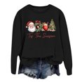 thumbnail image 1 of WEAIXIMIUNG Sweat-Shirt Blanc pour Femmes Mode Hiver Imprimé Festif de Noël Col Rond, 1 of 3