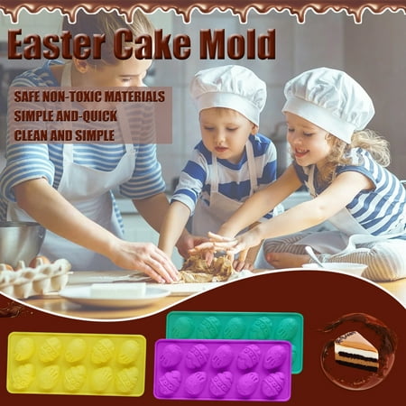 

ELFINDEA Easter Silicone 10 Cavity Mould DIY Chocolate Cupcake Cake Muffin Baking