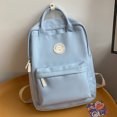 thumbnail image 5 of Mochila Informal Mochila Infantil Teens Gran Capacidad con Colgante Felpa Cremallera Azul, 5 of 5