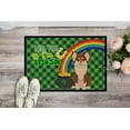 thumbnail image 2 of Longhaired Chocolate and White Chihuahua St. Patrick's Day Indoor or Outdoor Mat 24x36 36 in x 24 in, 2 of 5