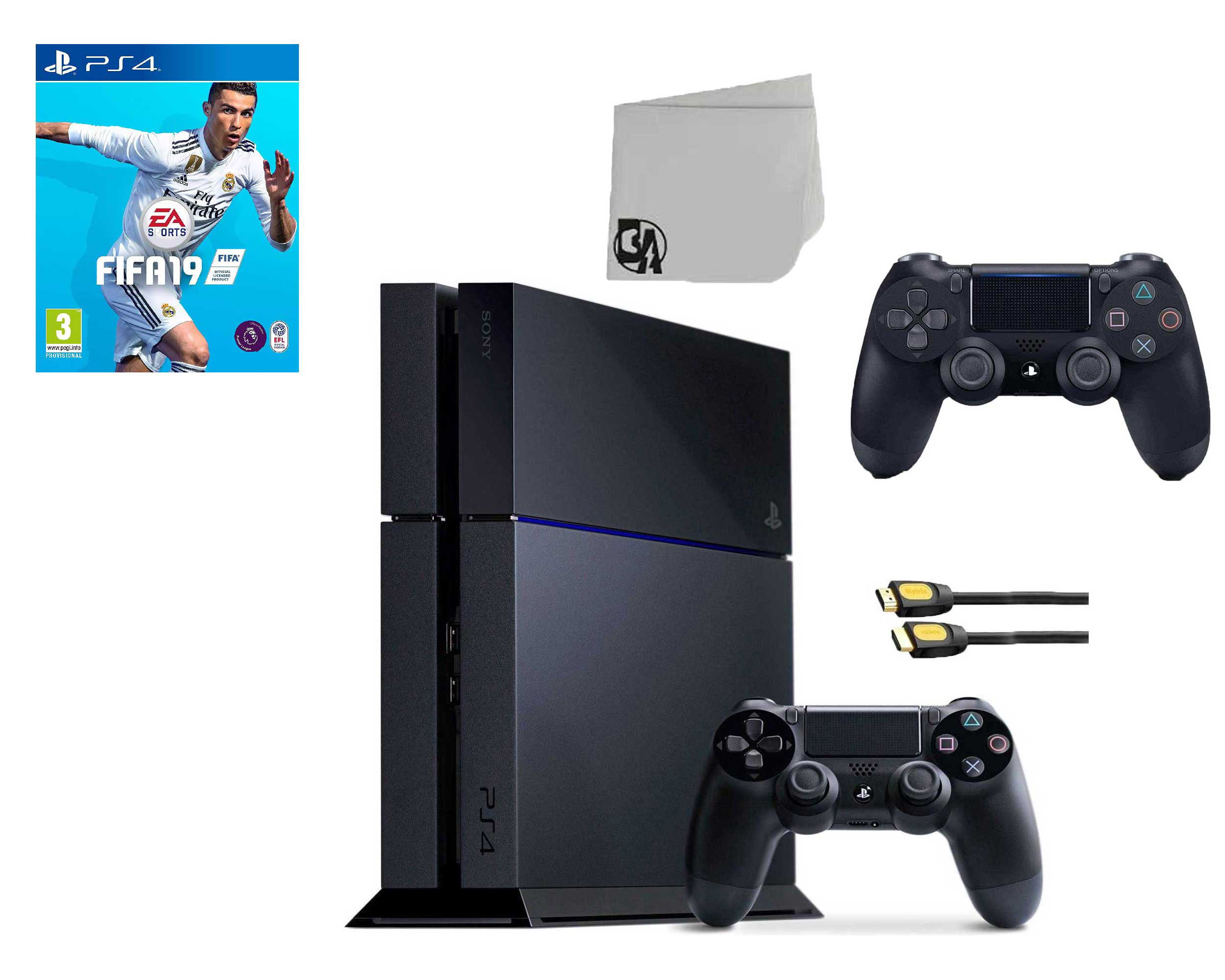 Sony PlayStation 4 500GB Gaming Console Black 2 Controller Included with Red Dead Redemption 2 BOLT AXTION Bundle - Walmart.com