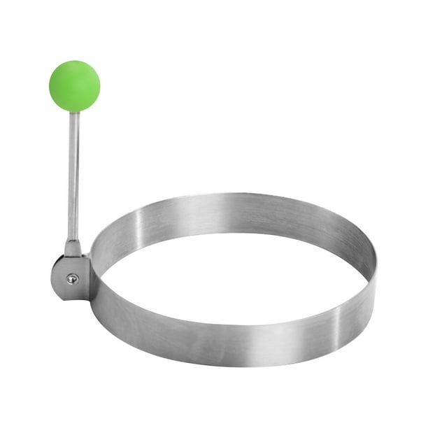 Aparatos de cocina, accesorios de cocina, utensilios de cocina, utensilios de cocina, tortilla de desayuno de acero inoxidable con asa, molde frito en forma de anillo para hornear tortillas en forma d