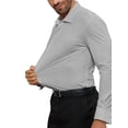 thumbnail image 2 of Youclos Men's Stretch Dress Shirts Long Sleeve Button Down Shirt Wrinkle-Free, 2 of 8