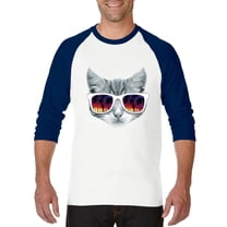 Artix - Mens Raglan Sleeve Baseball T-Shirts, up to Size 3XL - Kitty