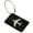 Black, variant on Aluminum Suitcase Label Baggage Identifier Backpack Tags and Metal Loop