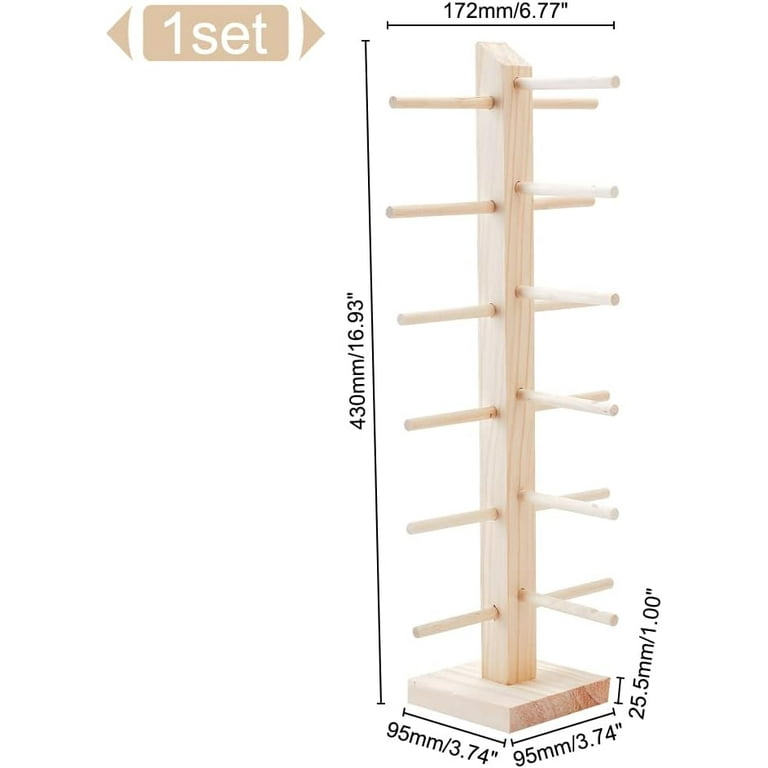 Multi-Layer Wooden Sunglasses Display Stand – 6-Tier Glasses Rack Organizer & Holder