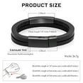 thumbnail image 2 of Personalized Cremation Jewelry Urn Bracelet for Ashes -Women Men Memorial Leather Urn Bracelet for Human Ashes Keepsake Cuff Bangle, 2 of 8