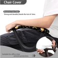 thumbnail image 4 of FKELYI Vintage Planet Star Moon Print Office Chair Slipcovers with 2 Piece Armrest Covers Washable Anti-Dust Computer Chair Protective Cover for Armchair Removable Decoration, 4 of 7