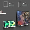 thumbnail image 3 of Shock-proof Wall Mount Phone Holder Groove Design ABS Reading Recipes Wall Mount Phone Rack for Watching TV, 3 of 8