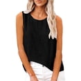 thumbnail image 5 of GZWYHT Linen Tank Tops For Women，Tube Top Plus Size Tops for Women Yoga Tank Tops for Women T-shirts for Women Workout Tops for Women Knit Tops for Women Black M, 5 of 8