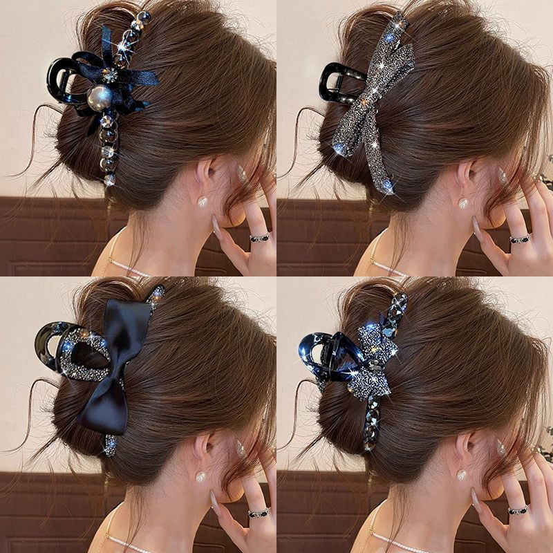 EKE Women’s Hair Clip Vintage Retro Back-Wear Elegant Hair Accessory with Fashion Texture
