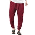 thumbnail image 2 of Weiqiqre Mens Sweatpants Drawstring Waist Cotton Line Joggers with Pockets Soft Athletic Workout Track Pants, 2 of 6