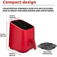 thumbnail image 2 of Vortex 2QT Fryer, Red - Crisps, Reheats, Bakes, Roasts with EvenCrisp Tech, 2 of 7