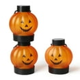 thumbnail image 4 of 6-Pack Halloween Pumpkin LED Lantern Lights – Mini Jack O’ Lantern Decor with Flickering Yellow Light, Battery-Operated for Indoor & Outdoor Halloween Party, Home, Yard, and Fall Decor, 4 of 9
