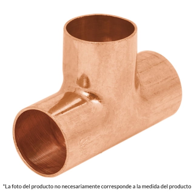 Tee de cobre sencilla 1-1/4' Foset Foset CC-764