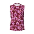 thumbnail image 6 of Lsque Orchids Flowers Print Men's Cotton Blend Sleeveless Muscle Shirts (S-3XL)- Moisture Wicking, Odor Protection, UPF 30+,Large, 6 of 8