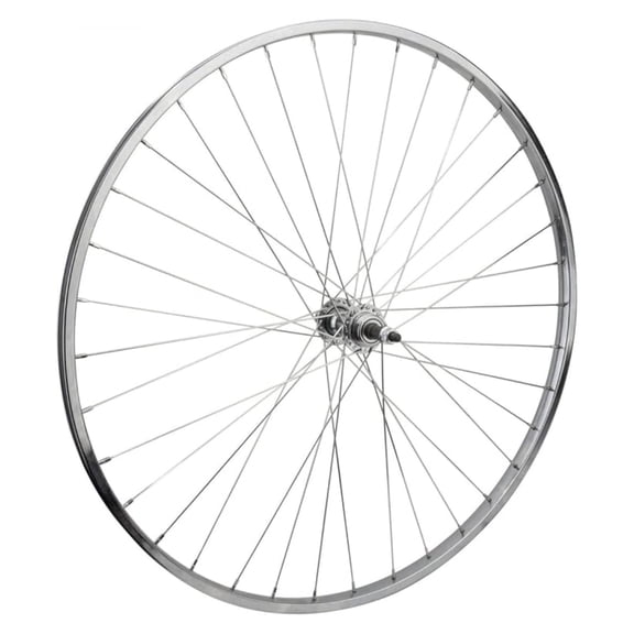 Wheel Rear 27 x 1-1/4 Silver, Bolt On, 5/6/7sp FW Hub, 14g UCP Spokes, 36H