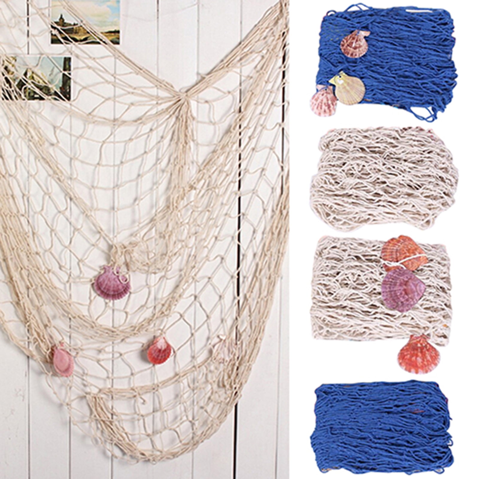 Details about   1 Set Fishing Net Decor Stylish Wall Hanging Pendant Decorative Fishing Net 
