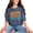 Denim, variant on Just One More Chapter, Book Lover or Reading Enthusiast Themed, Groovy Retro Wavy Text, Moss Comfort Colors T-Shirt, Large