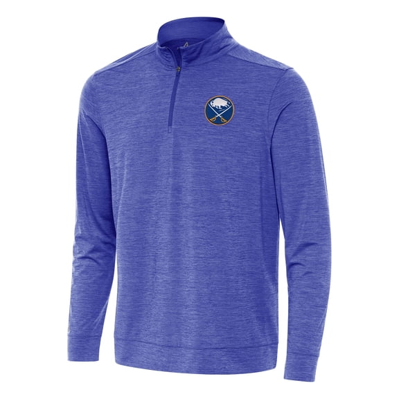 Men's Antigua Heather Royal Buffalo Sabres Bright Quarter-Zip Top