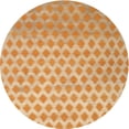 thumbnail image 1 of Ahgly Company Machine Washable Indoor Round Contemporary Pumpkin Orange Area Rugs, 7' Round, 1 of 7