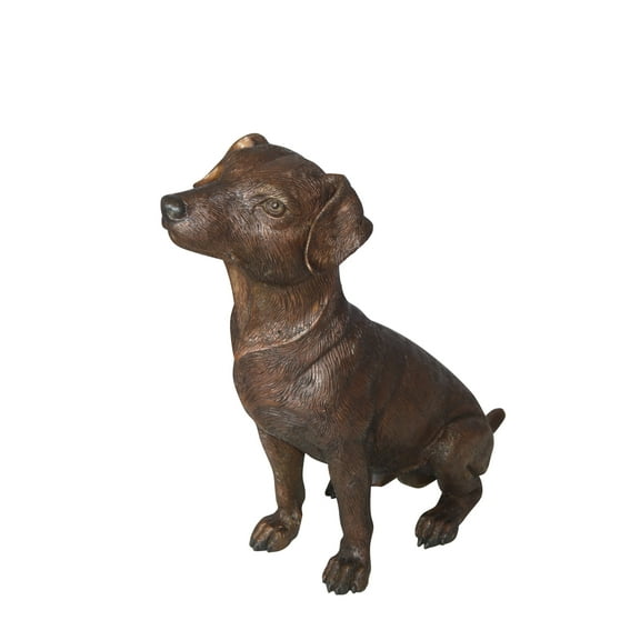 Nifao Jack Russel dog standing Bronze Statue – Bronze Statue, Home Decor, 10"L x 6"W x 14"H
