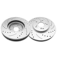 thumbnail image 5 of Fithood 1 Set /2 BD125674 31275 Streaking Front Brake Disc Silver, 5 of 5